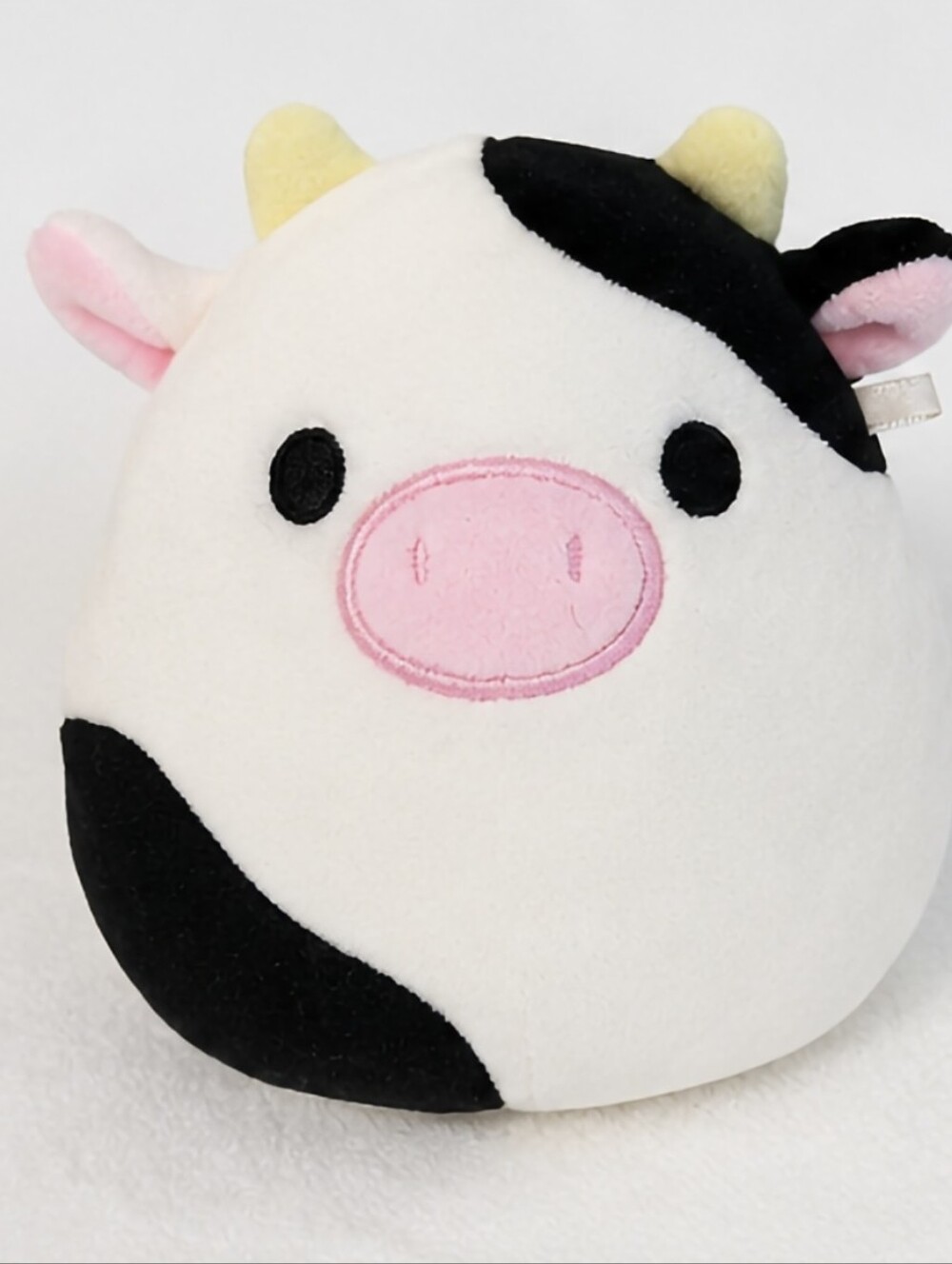 Squishmallows Black & White Cow Plush 5" Kellytoy Soft Stuffed Animal EUC